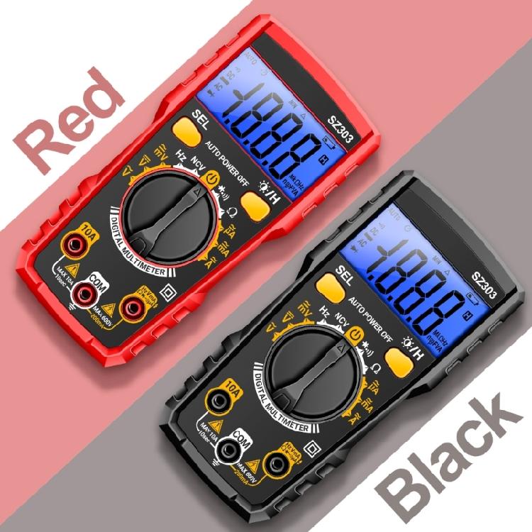 Ручной цифровой мультиметр Цифровые подсветки Амперметр Вольтметр Ом Вольтаж Тестер Измеритель для электрика