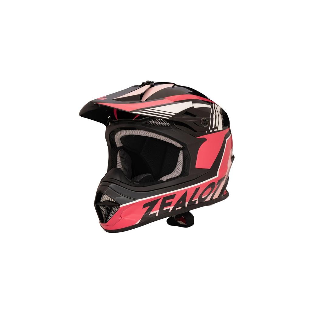 ZEALOT Mud Jumper 2 Helmet Graphic XXL Size Off-Road Pink/Black 63-64cm MJ0020/XXL