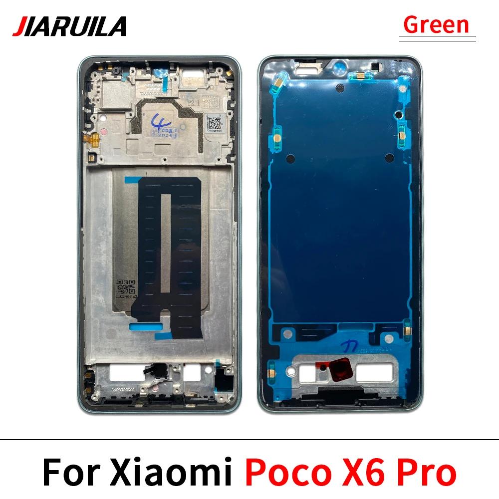 Housing Middle Frame LCD Bezel Plate Panel Cover For Xiaomi Poco C65 X3 F3 F4 GT M3 M4 Pro 4G 5G M5S X5 X6 Pro