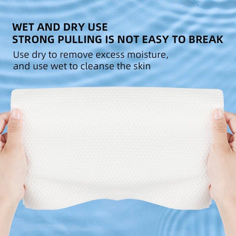 100PCS Disposable Wash Face Towel Clean Face Towel Cotton Remove Makeup Facial Tissue