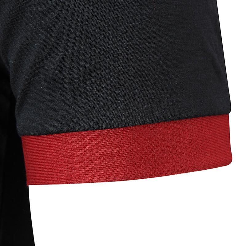 Мужская летняя рубашка-поло с вышитым оленем — короткий рукав, повседневная и модная