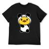 Cute Duck In Panda Suit T-Shirt Quick Drying Oversized T Shirt Designer Shirts Plain White T Shirts Men