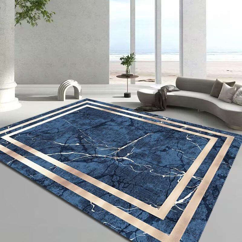Роскошные ковры в европейском стиле для большой площади, с узором «домашняя рамка», ковры для гостиной, спальни, лаунжа, кофейных столиков, мягкий напольный коврик