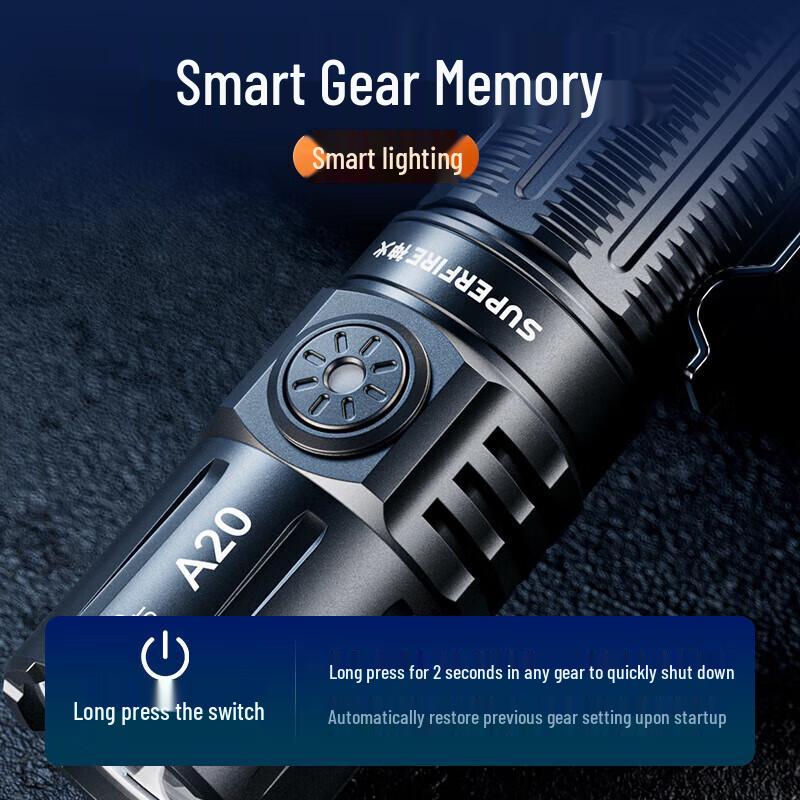 SupFire A20 Rechargeable LED Flashlight