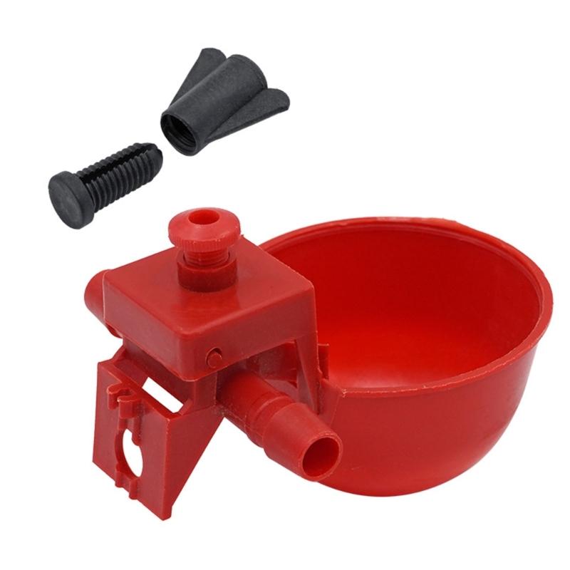 10PCS/20PCS Chicken Drinking Cup Indoor Outdoor Practical Chicken Feeders Drinker Plastic Automatic Water Dispenser
