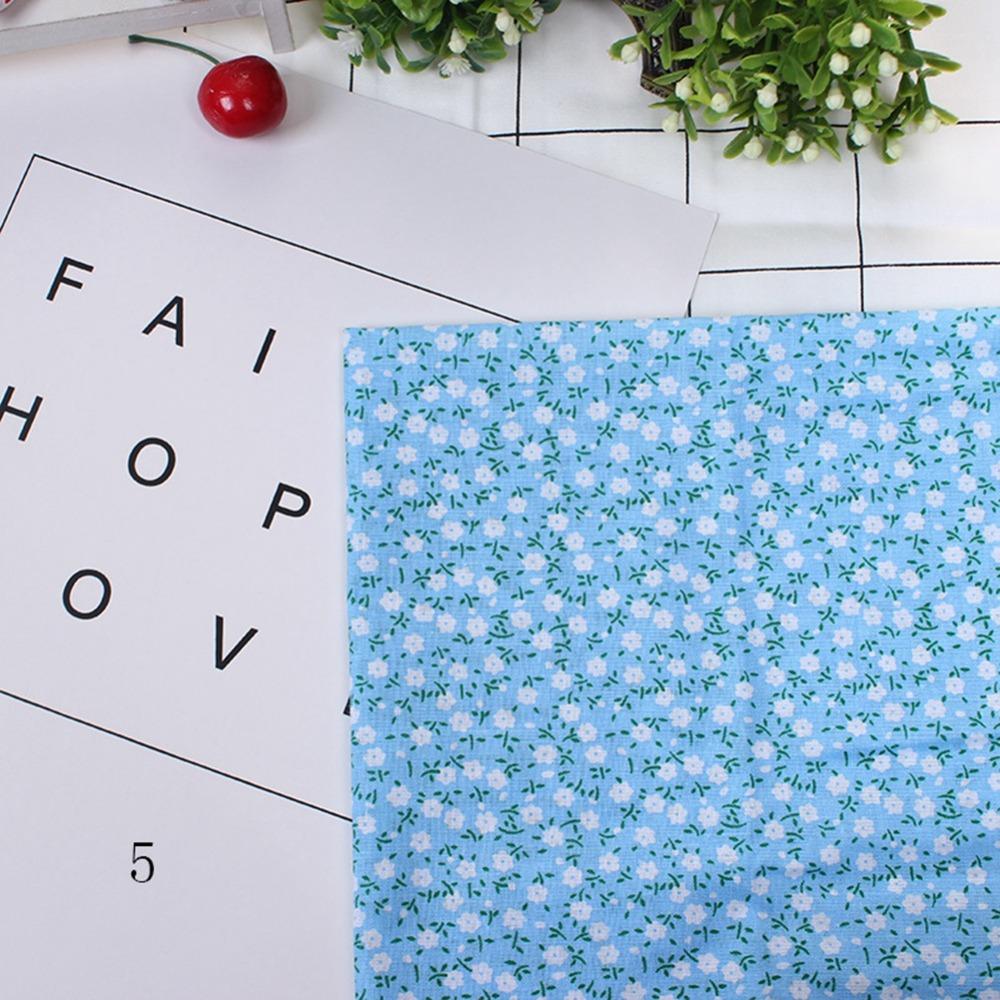 7Pcs Blue floral pattern Fabric Bundle Quilting Fabric Hand quilt production