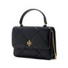 Tory Burch Kira Quilted Magnetic Closure Napa Leather Mini Shoulder Bag Women Handbags Black 161339-001