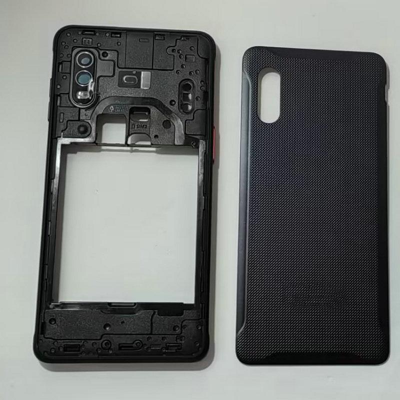 For Samsung Galaxy Xcover Pro SM-G715 Housing Middle Frame Plate Bezel+Battery Cover Back Replacement Parts