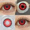 FUNSACHY 2 шт. слепые белые контактные линзы для косплея цветные черные контактные линзы красного цвета макияж глаз для Хэллоуина красота зрачки