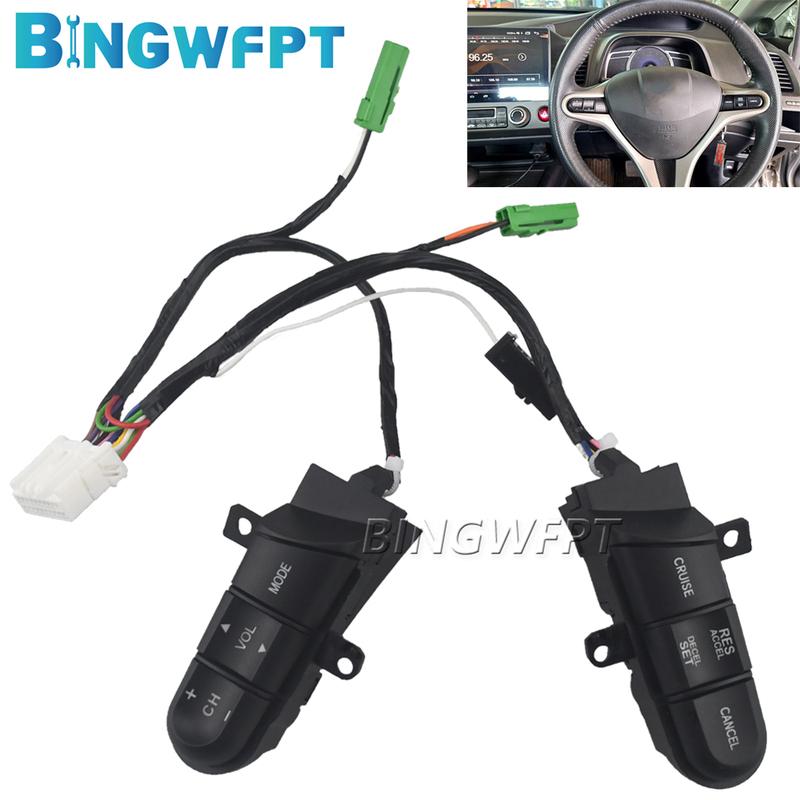36770-SNA-B12 Для Honda 08-13 Fit 09-14 City 06-11 Civic Многофункциональная кнопка переключателя рулевого колеса