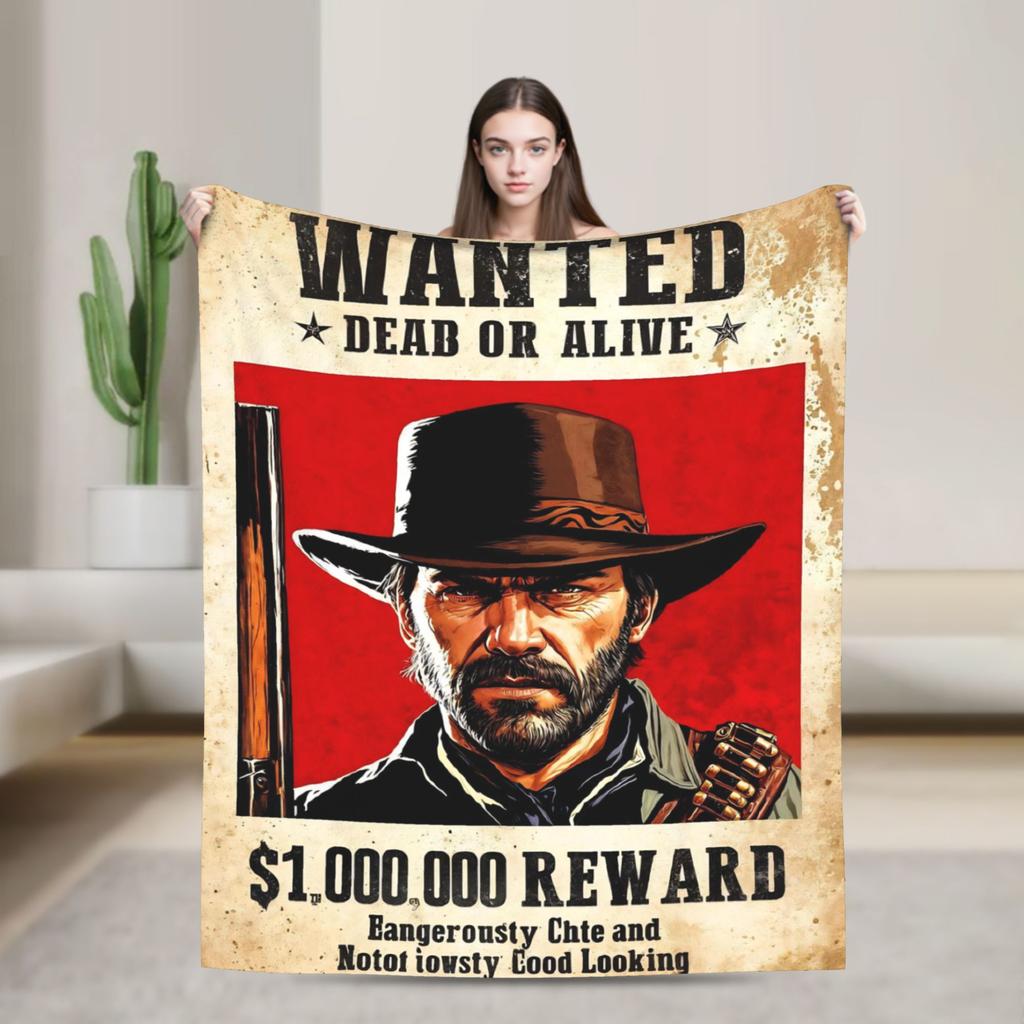 Плед Arthur Morgan Ультрамягкий Плед-покрывало для кровати 50x60 дюймов Различные размеры Пледы и одеяла