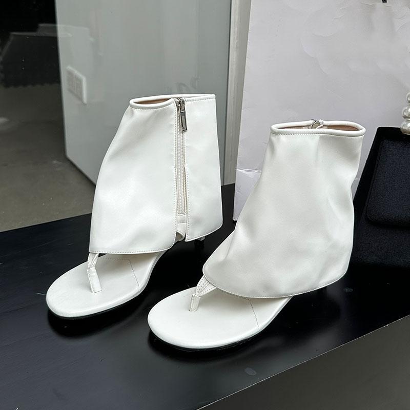 Модные женские босоножки на низком каблуке с открытым носком, ботильоны на молнии, обувь, женская обувь, сандалии, ботильоны для женщин, шлепанцы