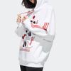 adidas Толстовка с капюшоном с принтом Минни Neo X Disney CNY Series, женские топы белого цвета GE7780