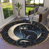 1pc Office Carpet Chair Mats Enchanted Celestial Feline Emblem Perfect for Decorating Office Chairs, Living Rooms, Or Bedrooms.YDT084