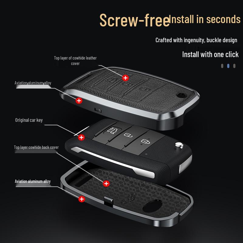 Kia K3/K2/Cadenza/K4/Pegas/Cerato/KX7 Key Case Shell