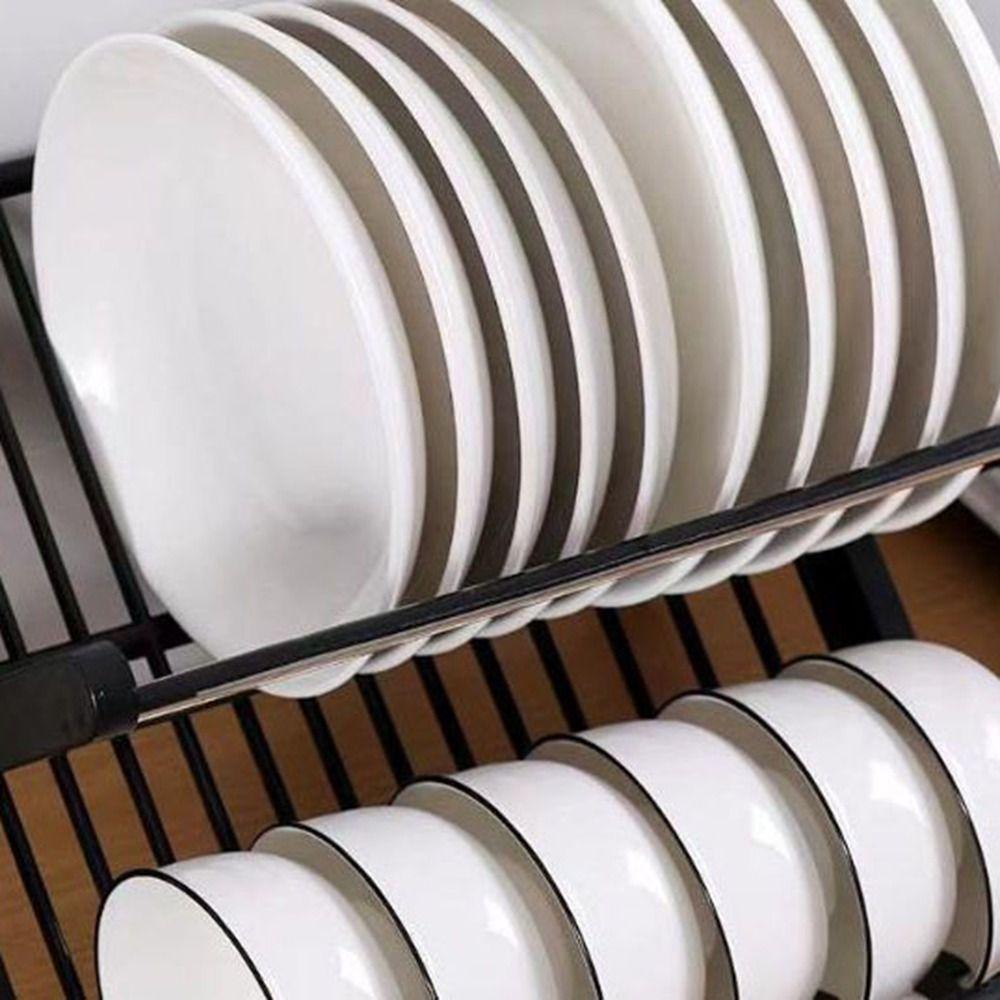 Пластиковая складная сушилка для посуды большой вместимости, держатель для сушки столовой посуды, сушка над раковиной