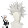 Anime Silver Grey Short Wig BLEACH Hitsugaya Toushirou Cosplay Costume Heat Resistant Synthetic Hair Wigs