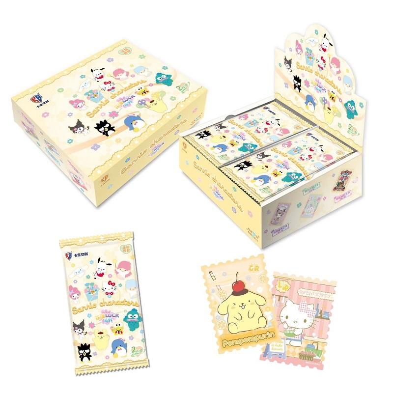Box Card Sanrio Cute Anime Genuine Authorization Party Plan Characters Kuromi Kitty Melody Collection Children's Gifts
