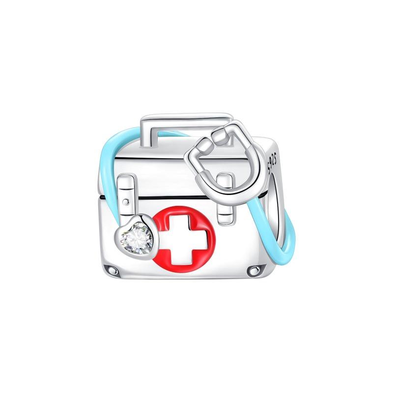 Снова в школу Медные шармы Сумка Наушники Кубик Рубика Часы Игровая консоль Бусина Подвеска Подходит для браслета Ожерелье Ювелирные изделия