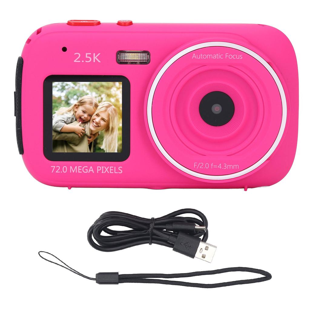 Digital Camera 72MP 2.5K Dual Screen 16X Digital Zoom Autofocus Anti Shake Automatic Light