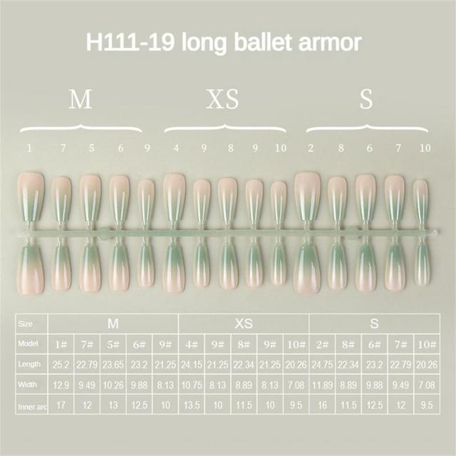 Около 27,5*11 см накладные ногти размазанные доспехи дизайн ногтей готовые накладные ногти розовый акриловый материал 14 стилей фишек для ногтей
