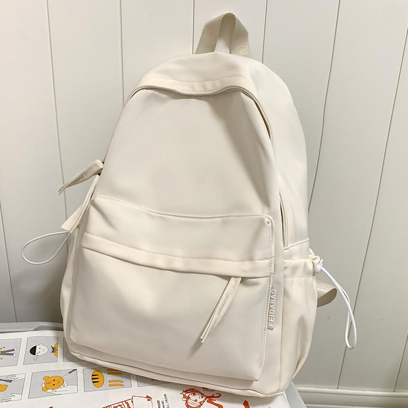 Children's Elementary School Students Junior High School Students College Students Backpacks Solid Color Shoulders