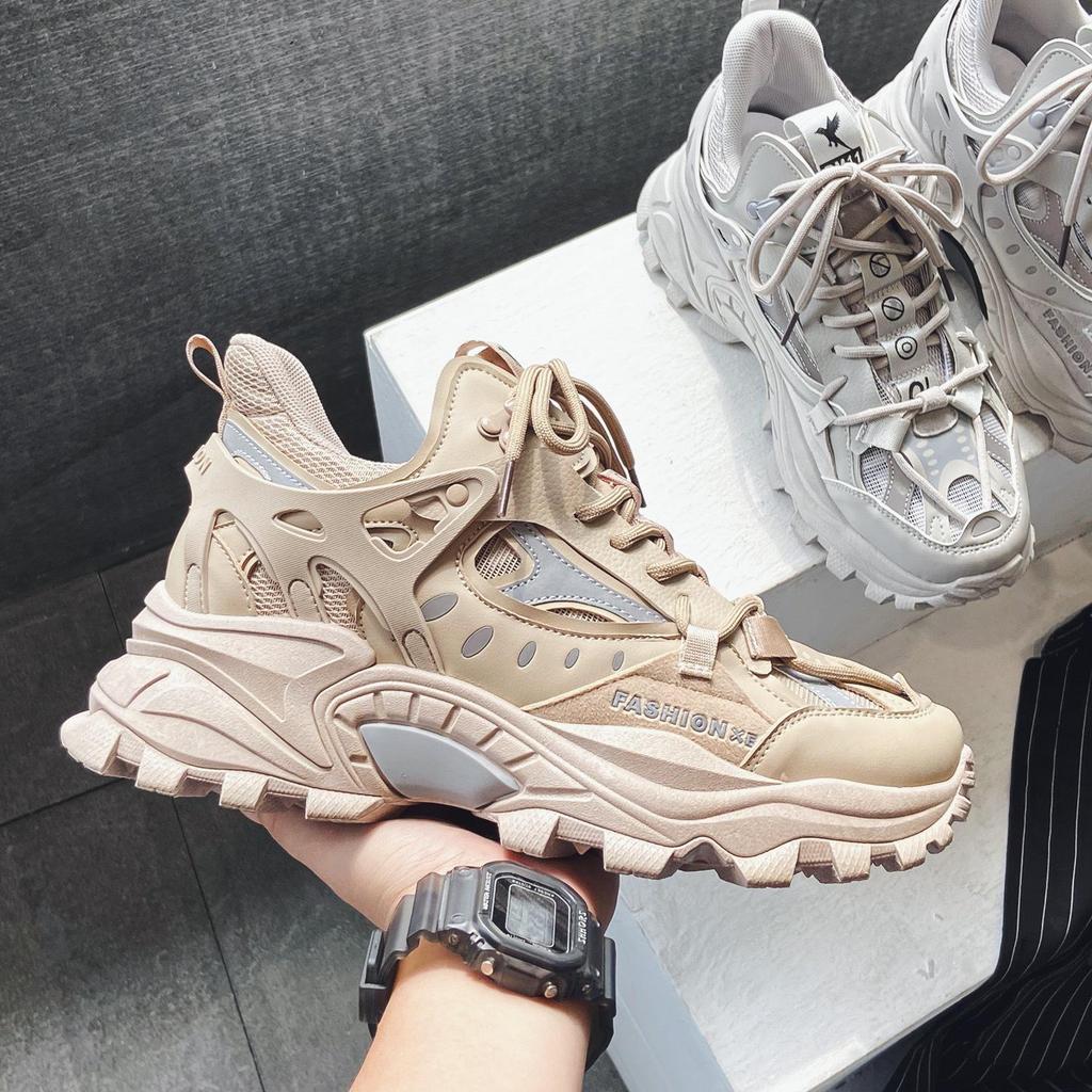 Мужская корейская модная спортивная обувь 2024 года — стиль Харадзюку, доступны большие размеры