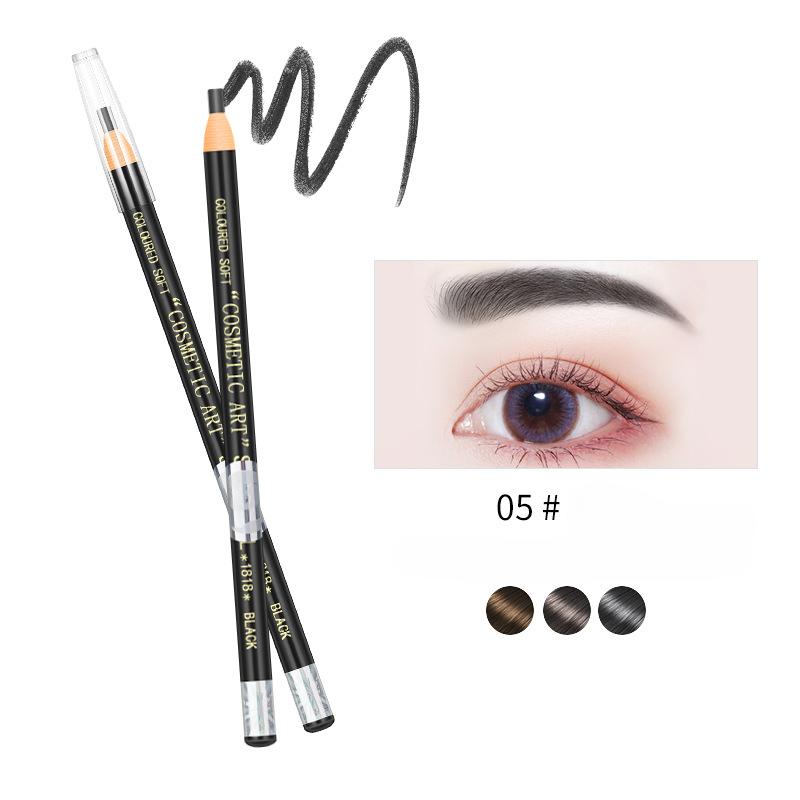 Карандаш для бровей с резьбой, водостойкий, устойчивый к поту, не размазывается, легко окрашивается, твердый, очень тонкие линии карандаша для бровей