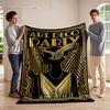 Elegant Art Deco design featuring geometric lines and a flapper silhouette. for all seasons blanket lunch break throw gift