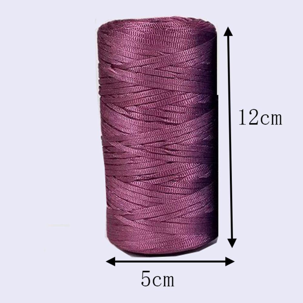 Новая летняя легкая пряжа из вискозы для вязания крючком, шелковая нить, плетеная вручную, шапка для вязания крючком, ледяная веревка