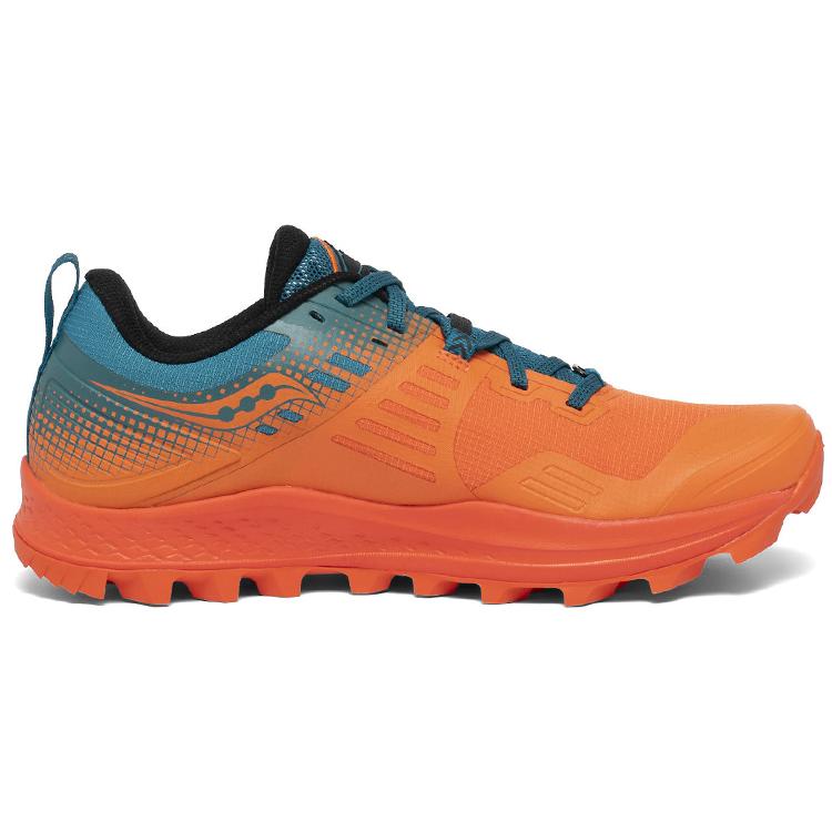 SAUCONY PEREGRINE 10 Сокол-сапсан Беговые кроссовки Мужские Низкие Оранжевый Синий S20568-25