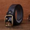 Men's Leather Belt First Layer Cowhide Pure Copper Versatile Youth Casual Pants Sports Belt Factory