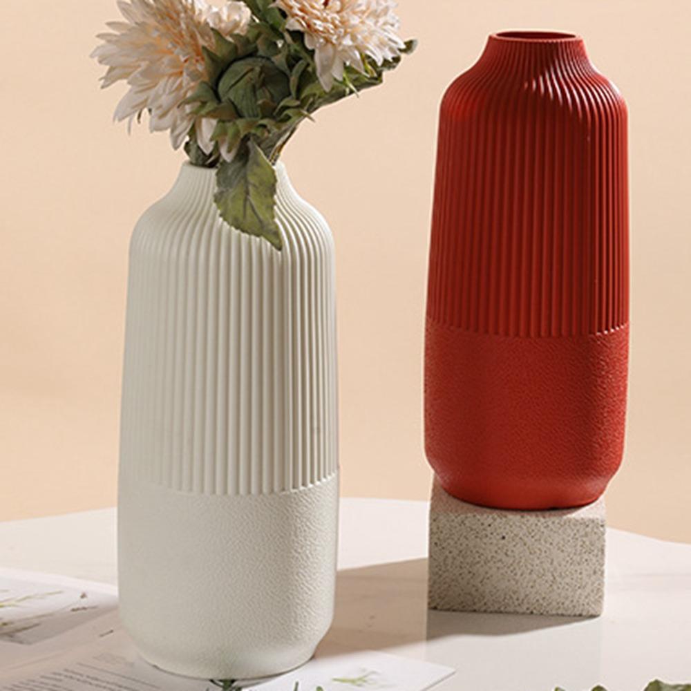 Anti Fall Flower Pot Imitation Ceramic Flower Arrangement Fashion Flower Vase Living Room