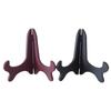 1Pc Wooden Display Stand Dish Rack Plate Bowl Frame Photo Book Pedestal Holder