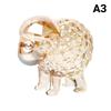 Crystal Sheep Decor Figurine 2027 Zodiac Statue Exquisite Small Ornament for Home Desktop Coffee Table Decor Gift