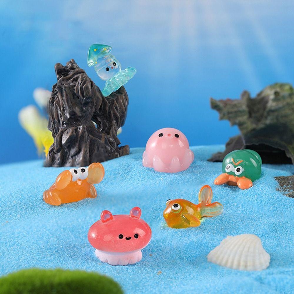 DIY Sea Fish Model Micro Landscape Marine Animals Miniature Sea Animals Ornaments Home Decor