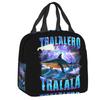 Custom Ballerina Capuchina Italian Brainrot Tung Tung Tung Sahur Lunch Bag Women Thermal Cooler Insulated Lunch Box for Student