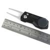 Golf Divot Repair Tool Foldable Heavy Duty Magnetic Ball Marker Sharp Button Stainless Steel Golf Putting Green Fork Golf Accessories