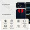 Японский Бусидо Самурай Для iPhone 17 pro Max /17 pro Полное Покрытие Наклейка Кожаная Обертка 3D Цветная Задняя Защитная Пленка-Наклейка