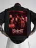 Графическая футболка Slipknot - Черная повседневная футболка с круглым вырезом и смелым красно-белым дизайном