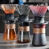 Coffee Pour Over Kettle Pour-over Filter Coffee Cup Manual Brewing Coffee Set High Boron Glass Silicon Drip Sharing Pot