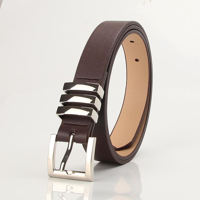 Fashion Faux Leather Belt For Women With Alloy Buckle Versatile For Daywear And Office