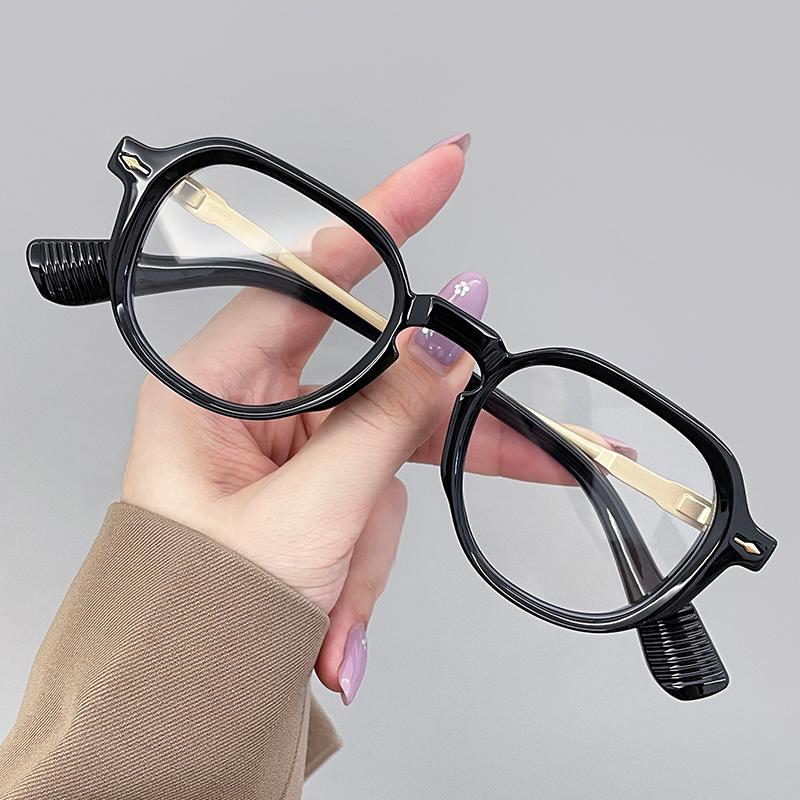 Brand High Quality New Polygon Meter Square Nail Sunglasses Anti-Blue Light Fashion Women Hip Hop Glasses Retro Sunglasses Men