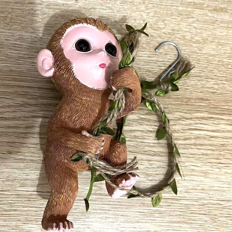 Садовые украшения с животными, Садовый ландшафтный дизайн и настил, Подвеска «Карабкающаяся белка», украшение в виде кролика, обезьяны, утки