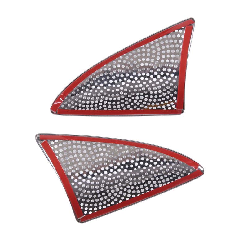 Для Land Rover Discovery 4 2010-2016 нержавеющая сталь серебристого цвета дверь автомобиля на стойке Аудио динамик твитеры крышка отделка автомобиля