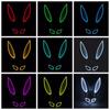 Headwear Mask Bunny Mask LED Light Party Props Led Light Up Mask Party Mask Props Cosplay Mask
