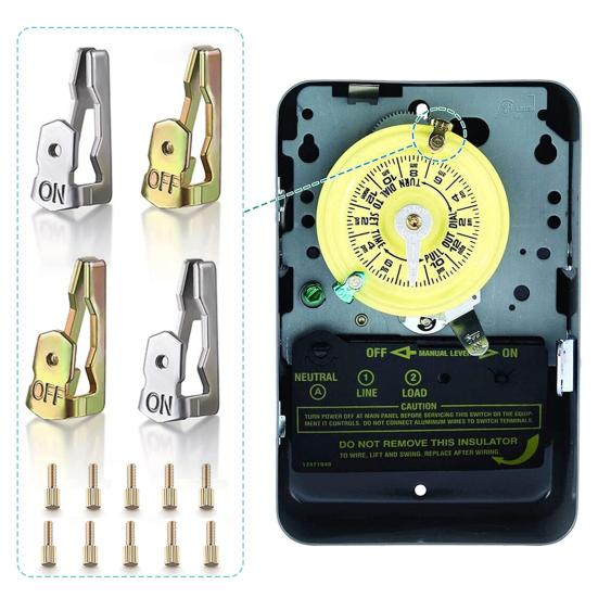 1 комплект, сменные триггеры для таймера, нержавеющие, устойчивые к коррозии, простая установка, набор триггеров для таймера включения/выключения