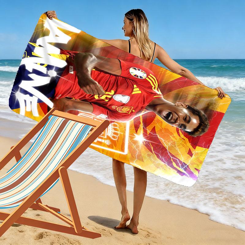 Lamine Yamal Dream Beach Towel, Large Soft Quick Dry Towel for Beach Camping Swimming