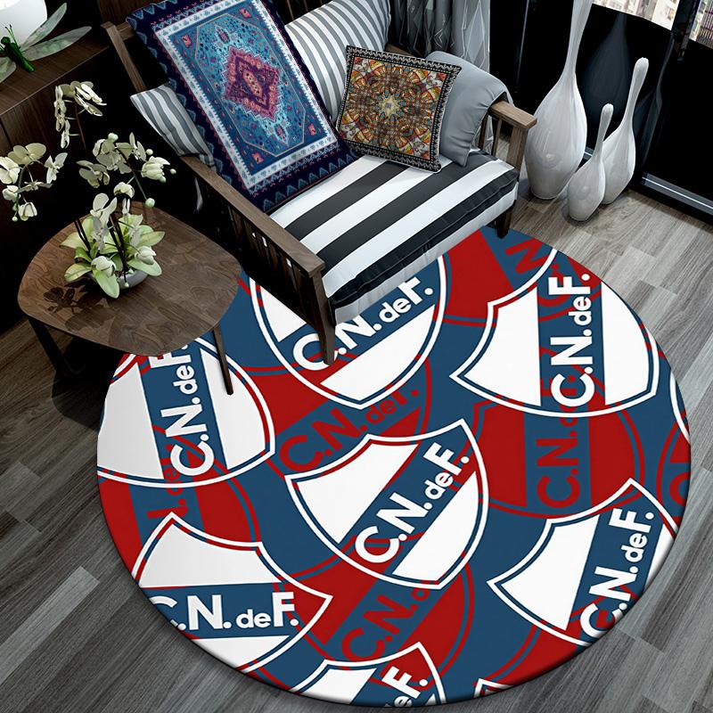 Club Atletico Independiente2 Round Area Rug,Carpet Rug for Living Room Bedroom Sofa Playroom Decor,Non-slip Floor Mat
