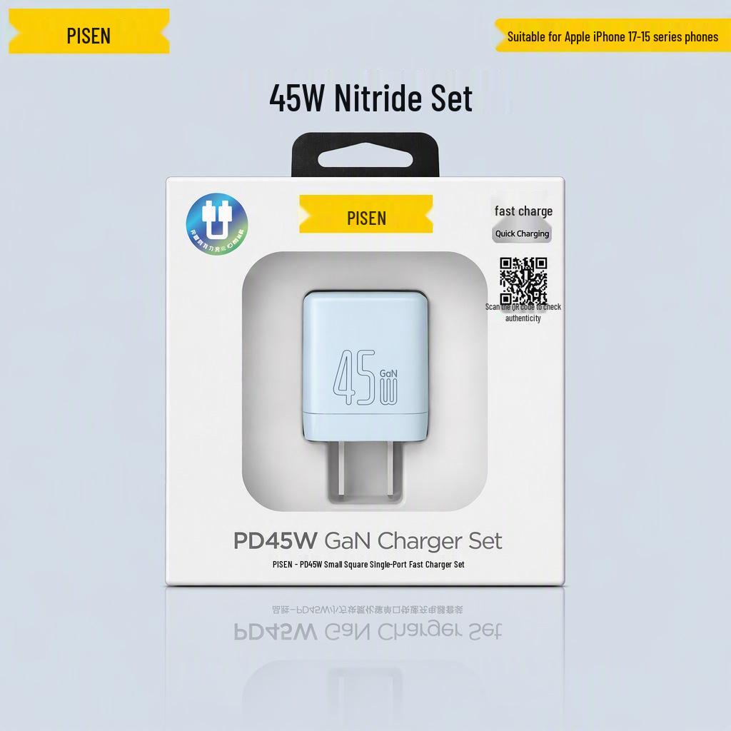 Быстрое зарядное устройство PISEN PD30W для Apple iPhone 14 и iPad